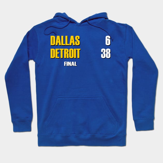 The Last Detroit Lions Playoff Win Hoodie by Retro Sports